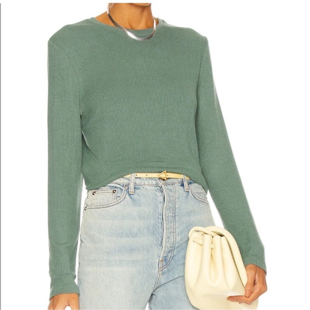 Sablyn Ribbed Long Sleeve Top